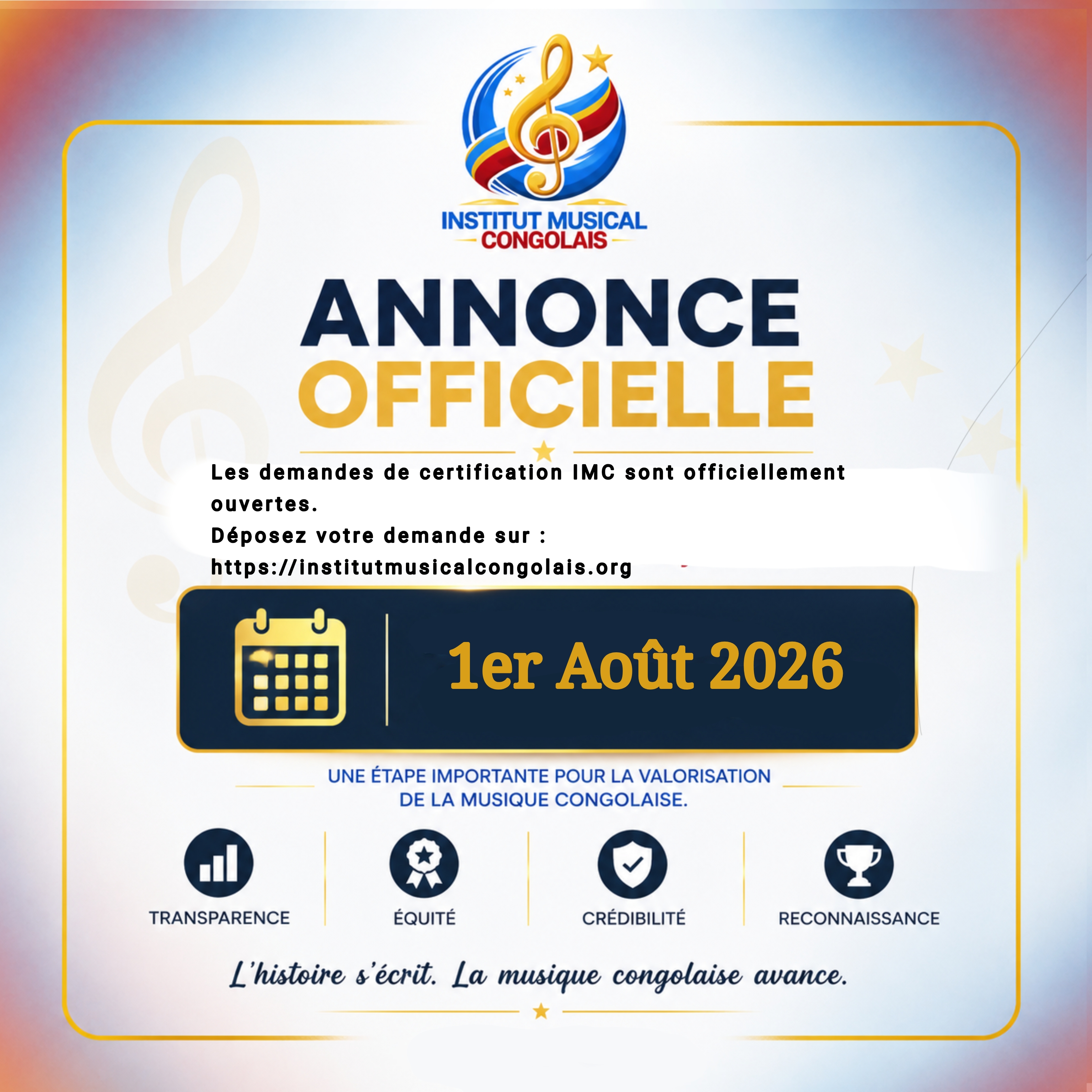 Les demandes de certification IMC sont officiellement ouvertes